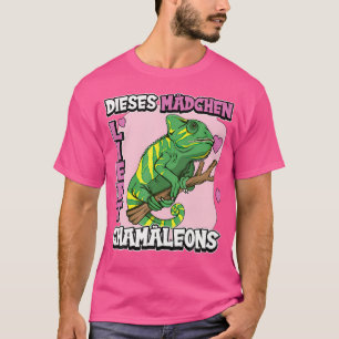 T-shirt Chameleon Enfants Choses Cette Fille Aime Chamel