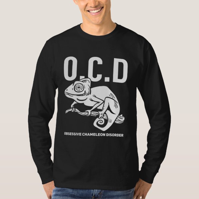 T-shirt Chameleon  Green Lizard Reptile (Devant)