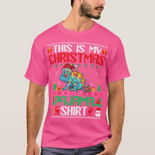 T-shirt Chameleon Noël Santa Hat Chameleon Lover