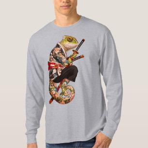 T-shirt Chameleon Samurai - Guerrier tatoué avec Katana