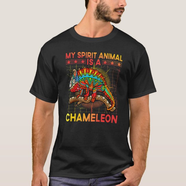 T-shirt Chameleon Saying 8 (Devant)
