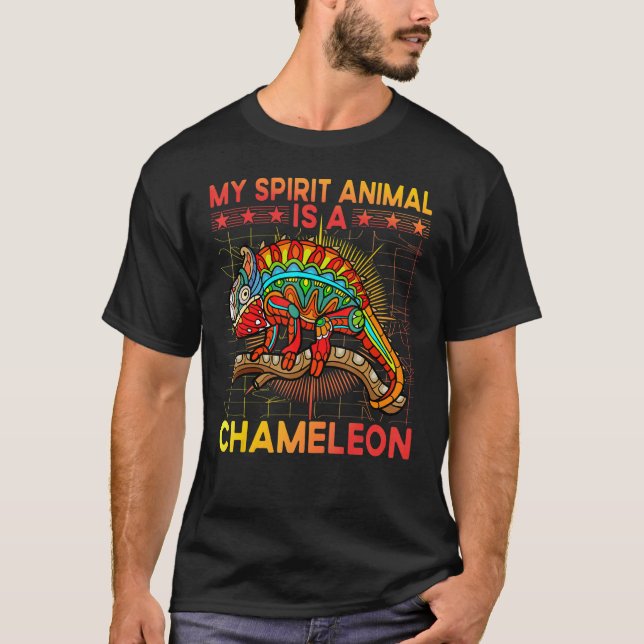 T-shirt Chameleon  Saying 8 (Devant)