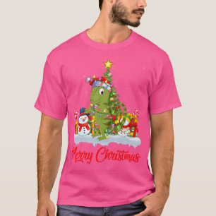 T-shirt Chameleon Xmas Arbre Lumière Père Noël Chameleon C