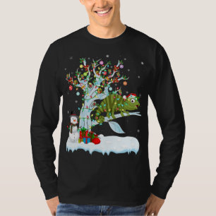 T-shirt Chameleon Xmas Élément Arbre Lumière Chameleon Chr