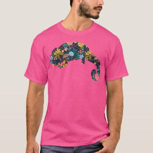 T-shirt Chameleons Floraux Silhouette Girls Chameleons Liz
