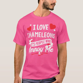 T-shirt Chameleons I Love Chameleons