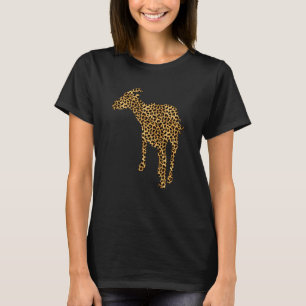T-shirt Chamois Empreinte de léopard Chèvre Antelope Femme
