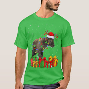 T-shirt Chamois Lighting Xmas Tree Santa Hat Chamois Chris