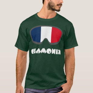 T-shirt Chamoni Ski Goggles France