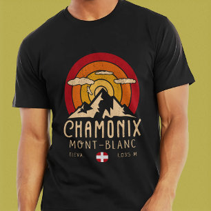 T-shirt Chamonix France Mont Blanc Alpes françaises Ski