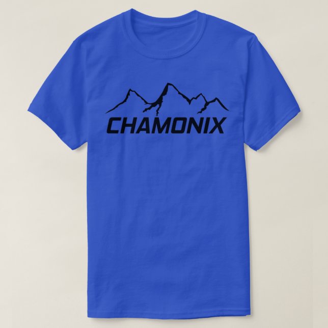 T-shirt Chamonix France Station de ski Mont Blanc Ski (Design devant)