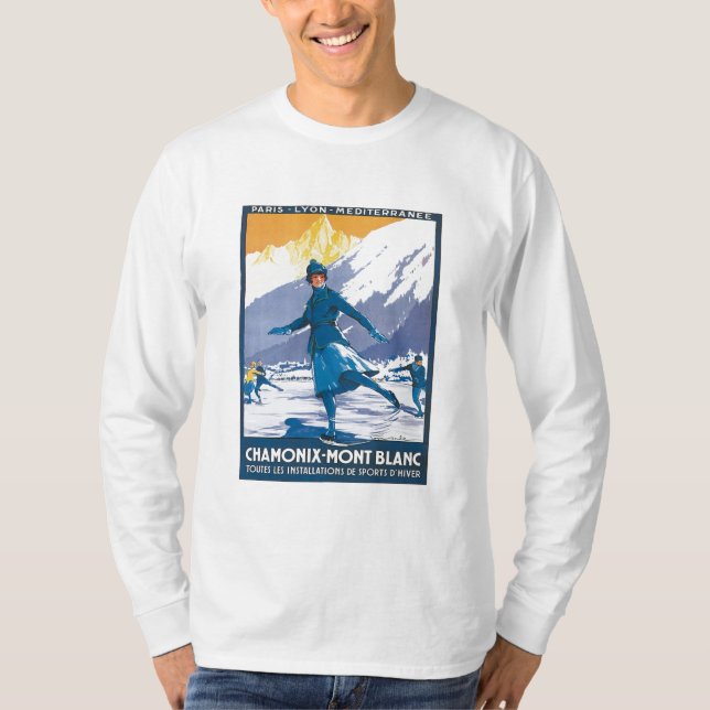 T-shirt Chamonix vintage Mont Blanc (Devant)