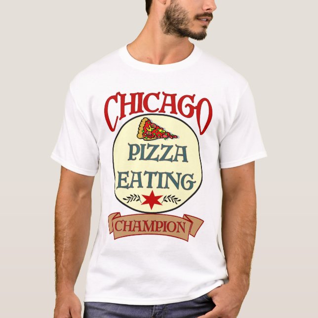 T-shirt Champ de cuisine de Chicago Pizza (Devant)