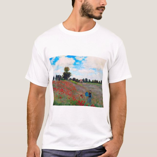 T-shirt Champ de pavot, Monet (Devant)