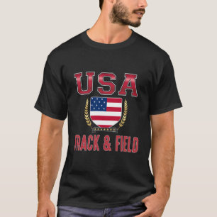 T-shirt Champ de piste Usa