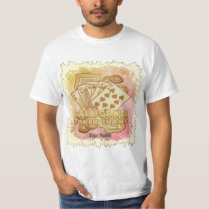 T-shirt Champ de poker californien