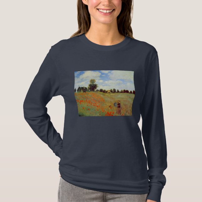 T-shirt Champ des pavots, Claude Monet (Devant)