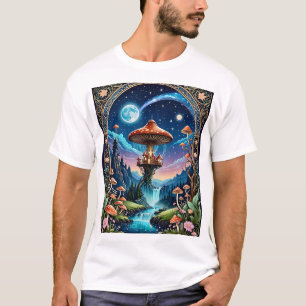 T-shirt Champagne Fée T Chemise De Rêves Mystiques