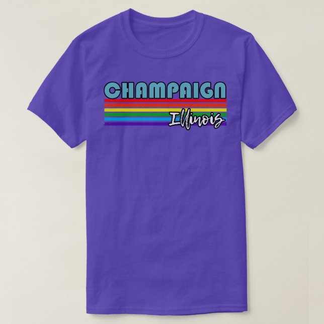 T-shirt Champaiing Illinois Pride Champaign LGBT Gift LGBT (Design devant)