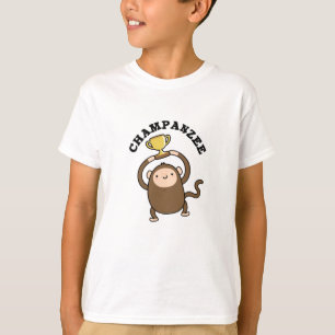 T-shirt Champanzee Funny Champion Chimpanzé Pun