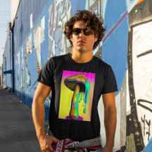 T-shirt champignon à fusion psychédélique Trippy