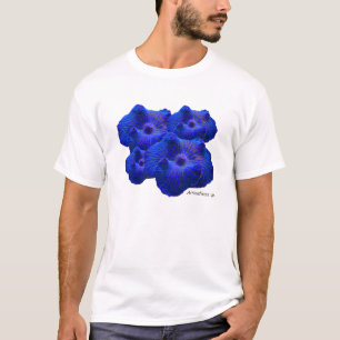 T-shirt Champignon bleu, espèces d'Actinodiscus de corail