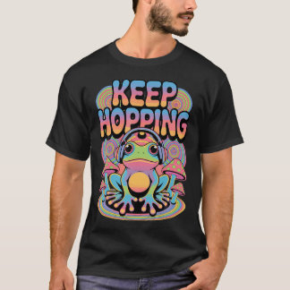 T-shirt Champignon Grenouille Rave Psychedelique