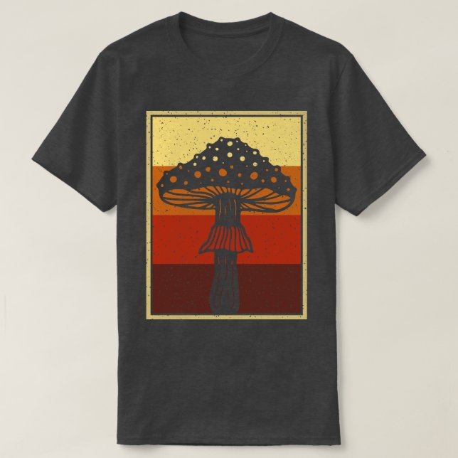 T-shirt Champignon rétro (Design devant)
