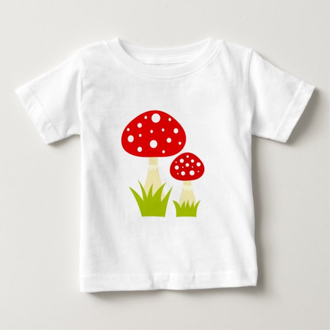 T-shirt champignon rouge agarique (Devant)
