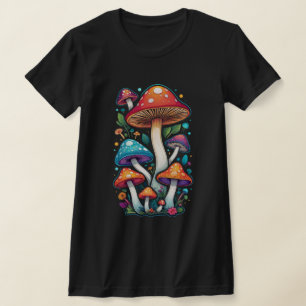 T-shirt Champignons à pois psychédélique