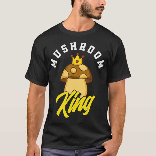 T-shirt Champignons champignon Roi Champignons Chasseur de (Devant)