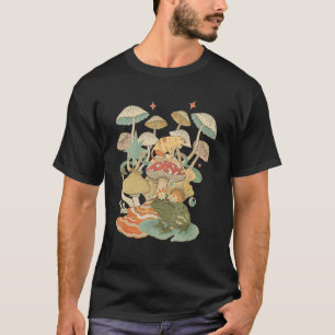 T-shirt Champignons Chat Lune Grenouille Goblincore esthét