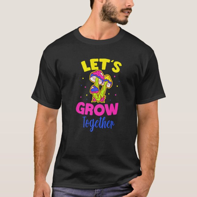 T-shirt Champignons Cultivons Ensemble (Devant)