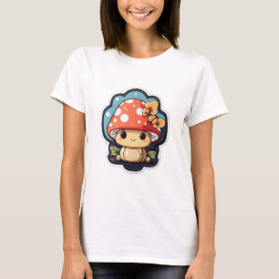T-shirt Champignons de Kawaii mignon graphique