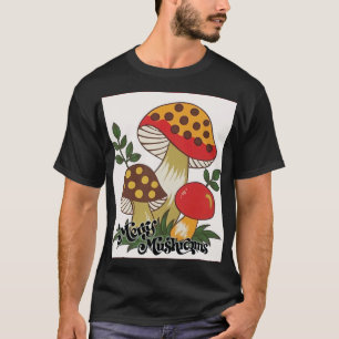 T-shirt champignons joyeux