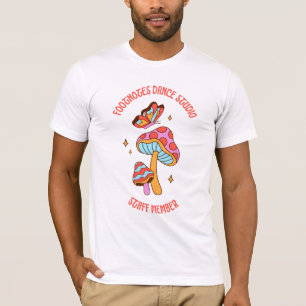 T-shirt Champignons Notes de bas de page Chemise du person