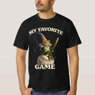T-shirt Champion de Baseball Grenouille Élégant : Sport Vi