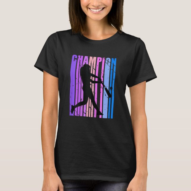 T-shirt Champion de baseball Motivational Femme Cool Vinta (Devant)