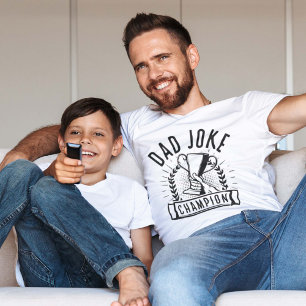 T-shirt champion de blague papa