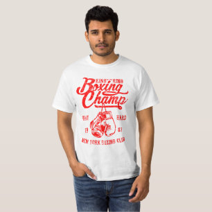 T-shirt Champion de boxe : Conception vintage de boxe