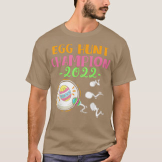 T-shirt Champion de chasse aux oeufs Maman Papa Pâques Gro