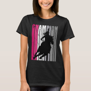 T-shirt Champion de course en tonneau rose Southern Women 