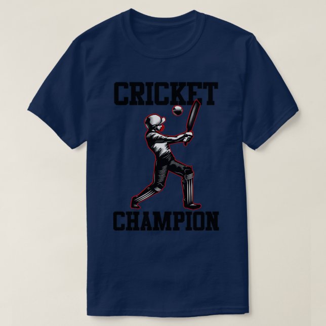 T-shirt Champion de cricket3 (Design devant)