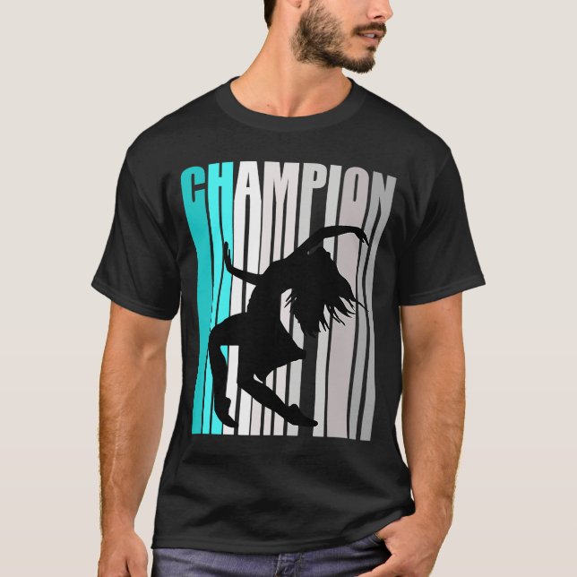 T-shirt Champion de danse Turquoise (Devant)