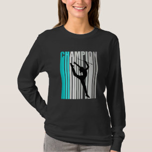 T-shirt Champion de Gymnastique Rythmique Turquoise Design