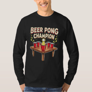 T-shirt Champion de la bière Pong Ping Pong Boire