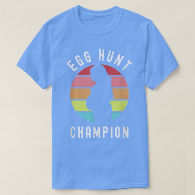 T-shirt Champion de la chasse aux oeufs Drôle Pâques Pregn (Design devant)