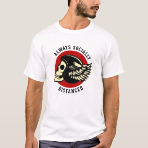 T-shirt Champion de la Distance Sociale de Biker