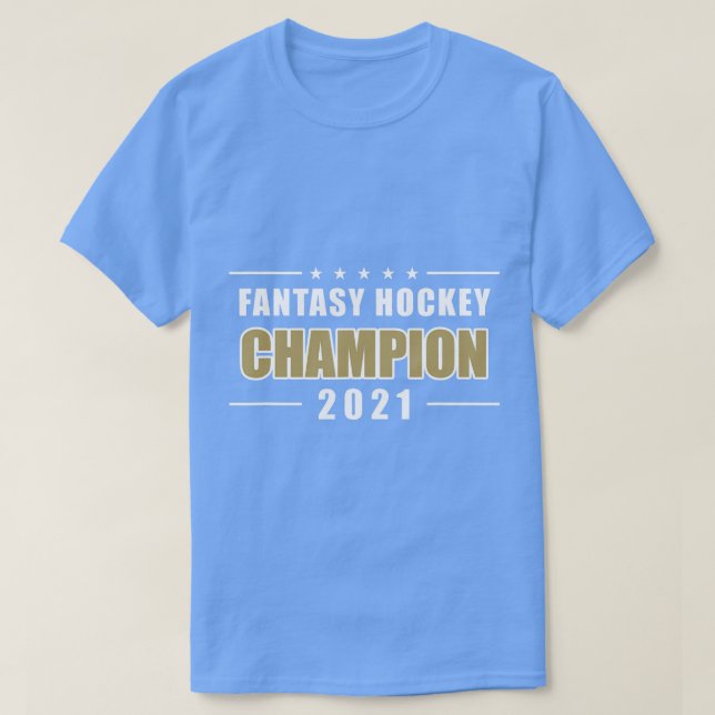 T-shirt Champion de la Ligue de hockey d'Imaginaire 2021 (Design devant)
