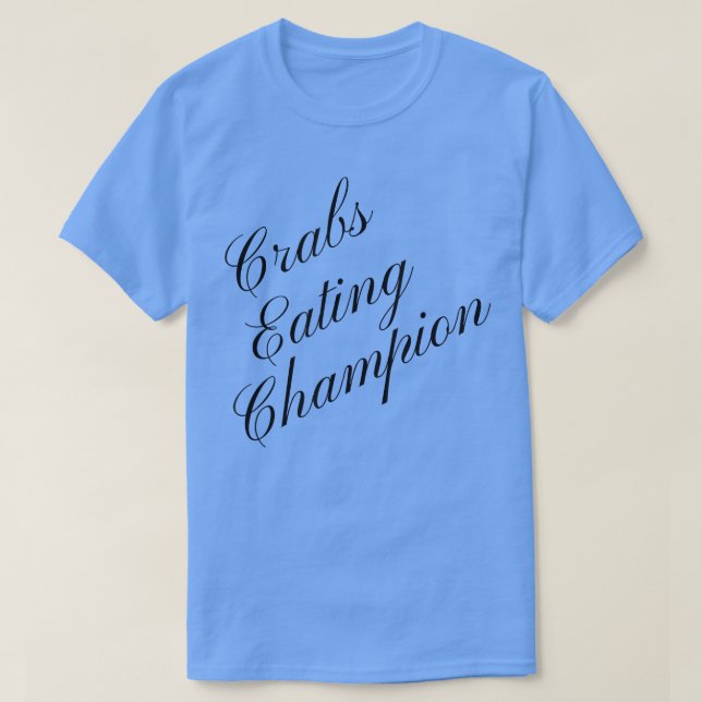 T-shirt Champion de la mangeoire de crabe Conte de nourrit (Design devant)